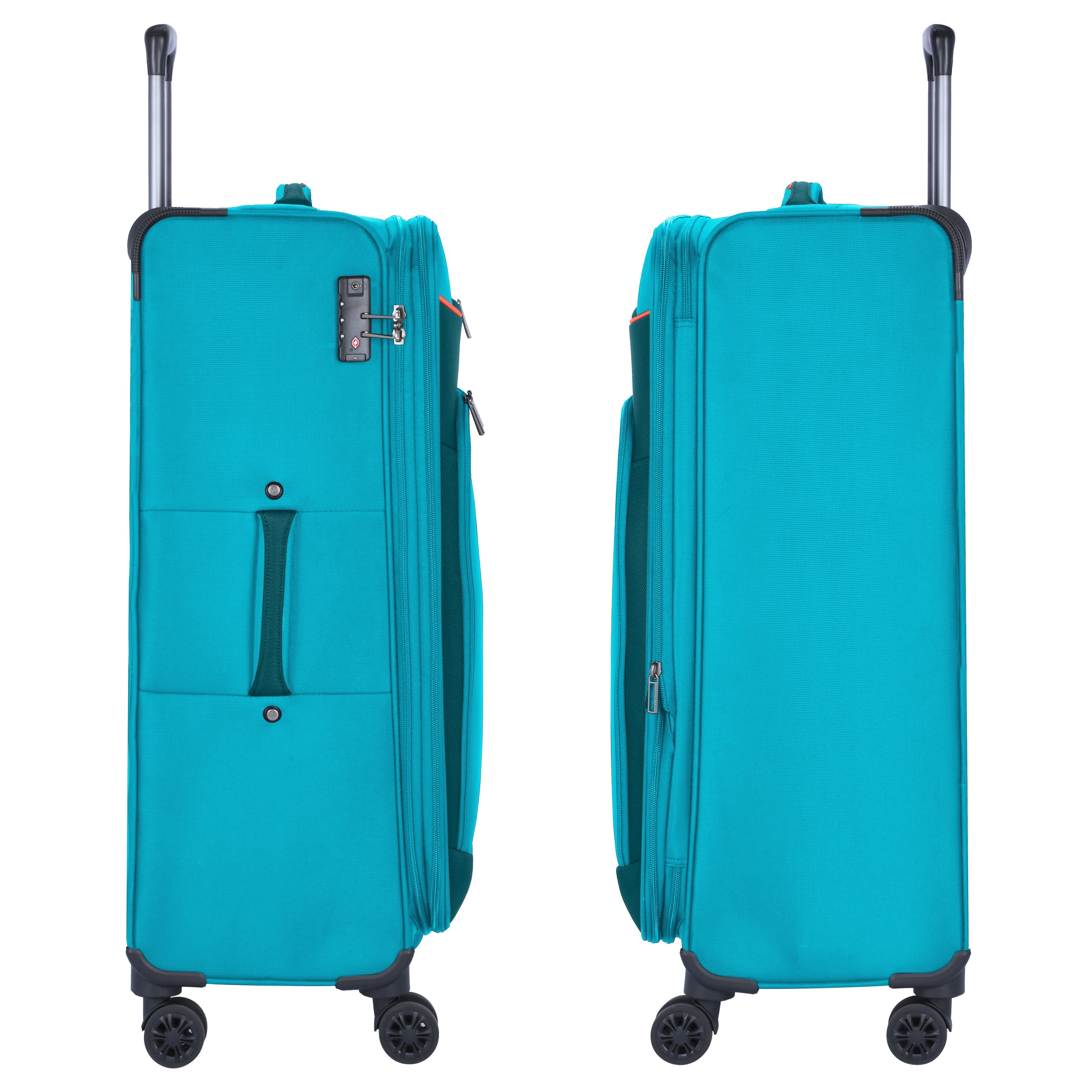 Eminent Fashion Trolley Set Unisex Soft Luggage set Trolley Polyester Lightweight Expandable 4 Double Spinner Wheeled Suitcase with 3 Digit TSA lock E788-3