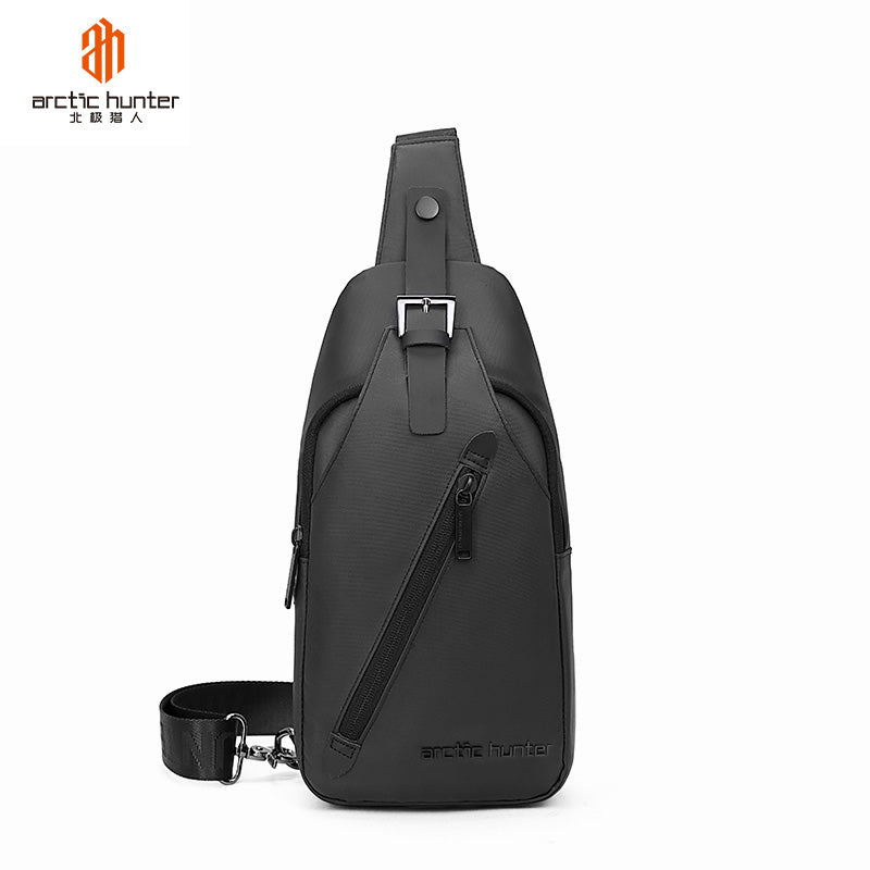 Arctic Hunter Water Resistant Side Bag for Men and Women Durable Small Shoulder bag with Built in Earphone Jack for Outdoor Travel Business and Daily Use, XB13006