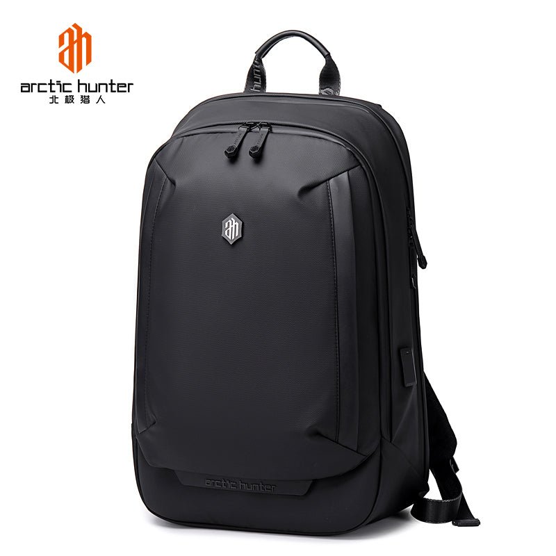 Arctic Hunter Anti Theft 15.6 Inch Water Resistant Shoulder Bag with Multi-Pockets with built in USB Port for Men & Women, B00443 Black