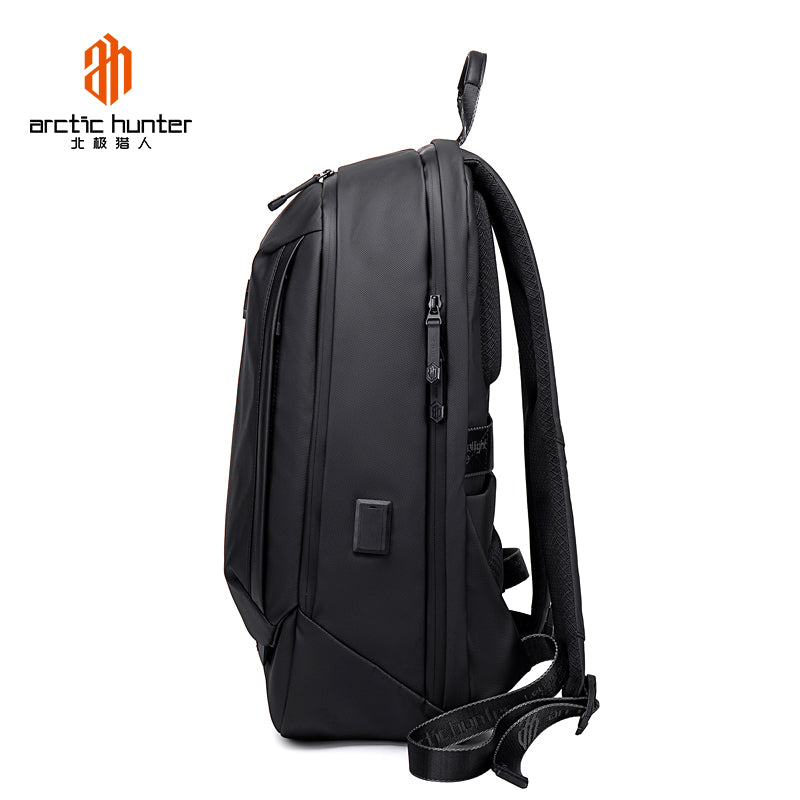 Arctic Hunter Anti Theft 15.6 Inch Water Resistant Shoulder Bag with Multi-Pockets with built in USB Port for Men & Women, B00443 Black