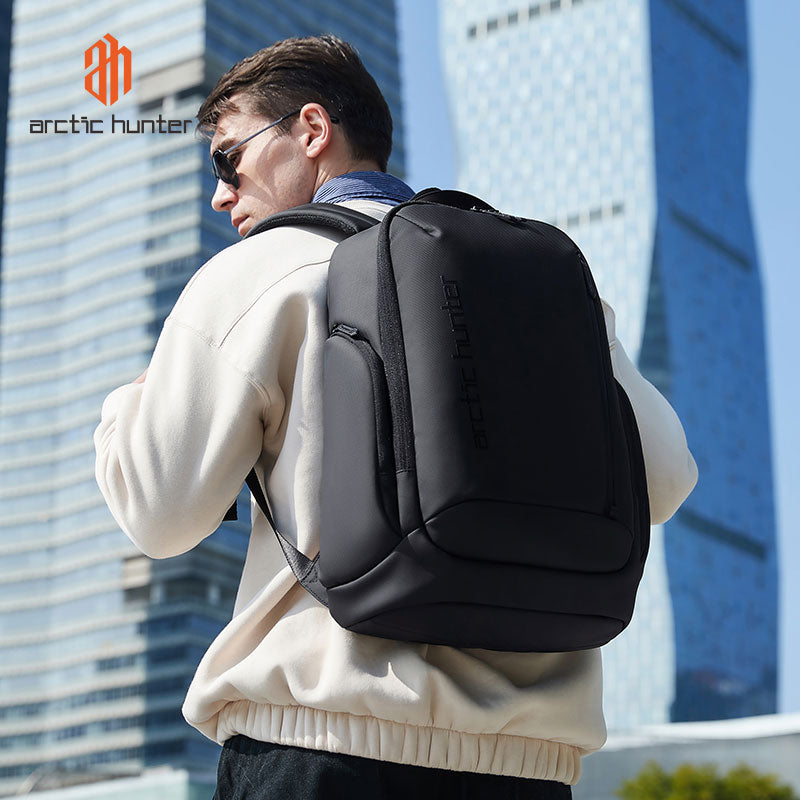 Arctic Hunter 17-inch Laptop Daypack Durable Polyester Backpack with Built In USB/Headphone Port Computer Bag for Men Women, B00554