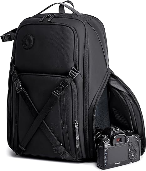 Arctic Hunter Professional Camera Backpack Shock Proof Water Resistant with Separate Laptop Compartment TSA Opening Daypack for Men and Women, B00575