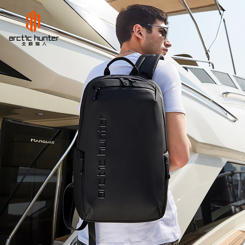 Arctic Hunter Anti Theft 15.6 Inch Water Resistant Shoulder Bag with Multi-Pockets with built in USB Port for Men & Women, B00423 Black