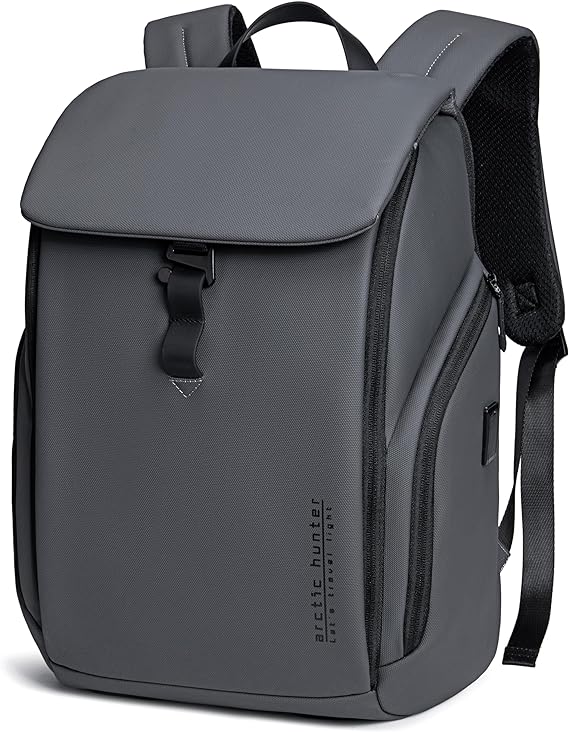 Arctic Hunter Water Resistant Stylish Casual Backpack Anti-Theft Laptop Shoulder Backpack Bag with Built in USB/Earphone Port Travel College Daypack, B00558