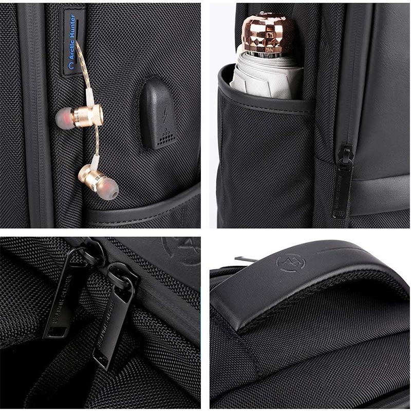Arctic Hunter Casual Travel Backpack Water Resistant Unisex School College Bag with Built in USB Port and Laptop Compartment for Men and Women, B00120C