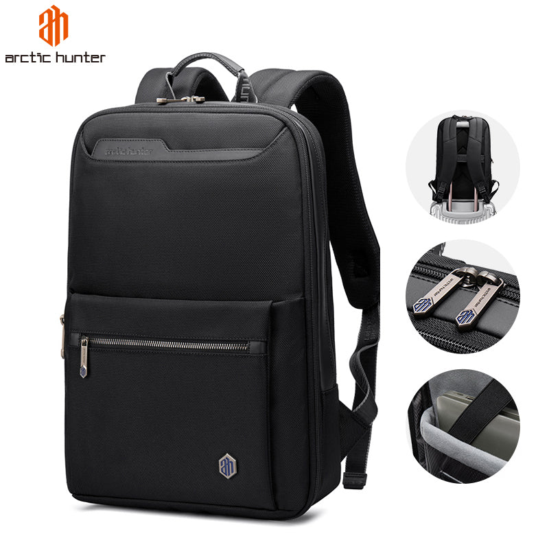 Arctic Hunter Business Laptop Backpack for Men and Women 15-inch Expandable Shoulder bag for School College Office and Travel, B00410