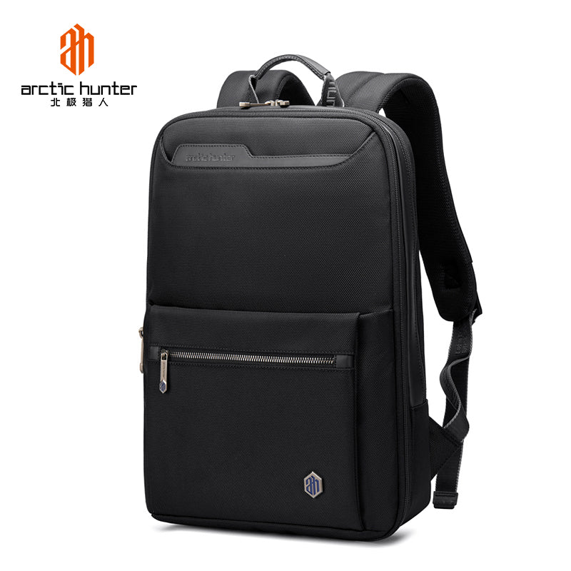 Arctic Hunter Business Laptop Backpack for Men and Women 15-inch Expandable Shoulder bag for School College Office and Travel, B00410 Black