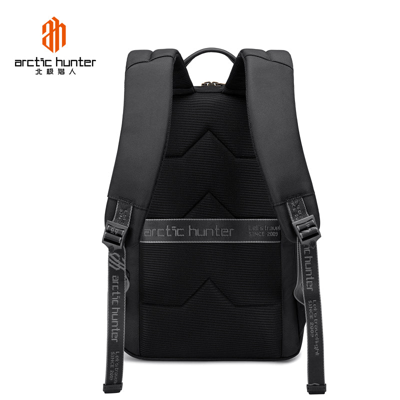 Arctic Hunter Business Laptop Backpack for Men and Women 15-inch Expandable Shoulder bag for School College Office and Travel, B00410 Black
