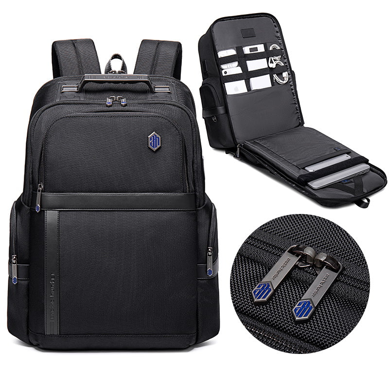 Arctic Hunter Premium Laptop Shoulder Backpack TSA Friendly Opening Water/Scratch Resistant Daypack with Built in USB/Earphone Port for Men and Women, B00449