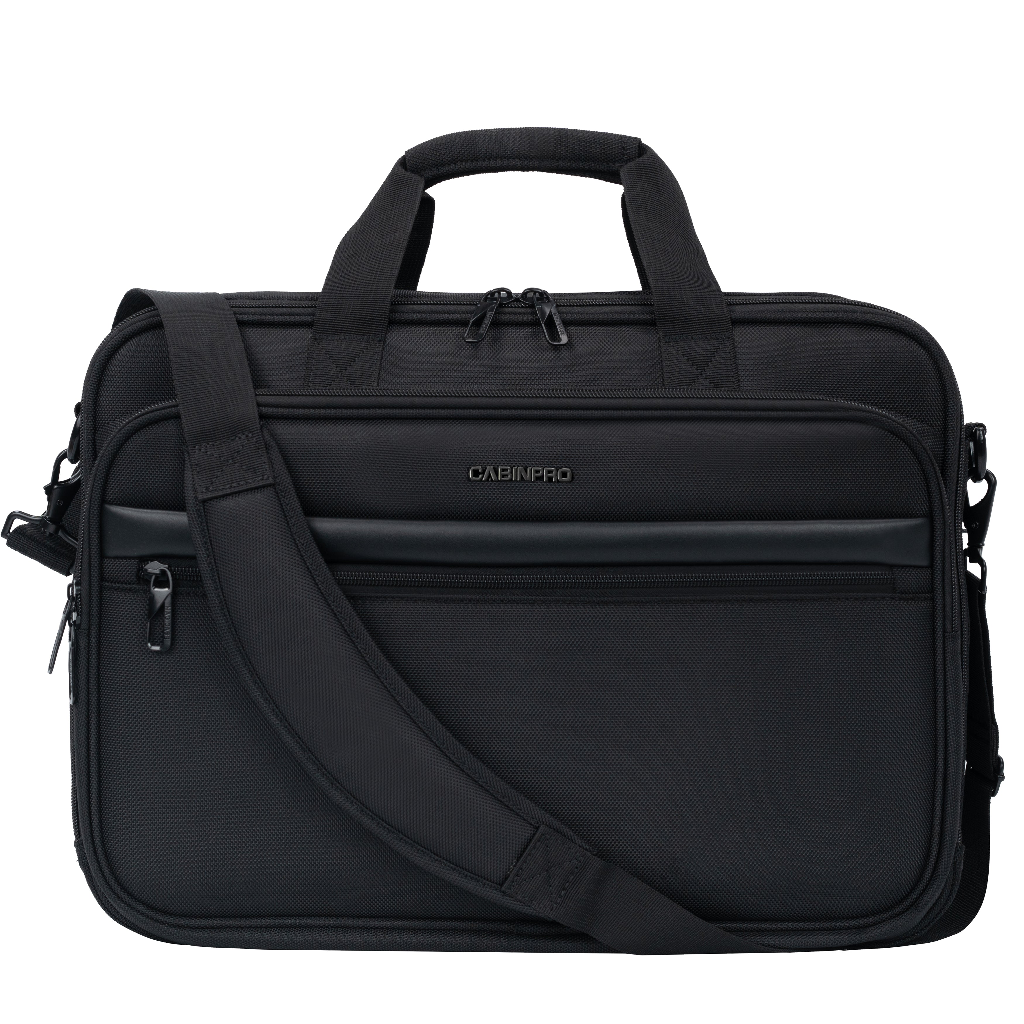 Cabinpro Premium Laptop Briefcase Bag Water Resistant Expandable Unisex Shoulder Business Bag with Adjustable Shoulder Strap for Men and Women, CP011