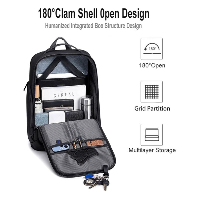 Arctic Hunter 17-inch Laptop Daypack Durable Polyester Backpack with Built In USB/Headphone Port Computer Bag for Men Women, B00554