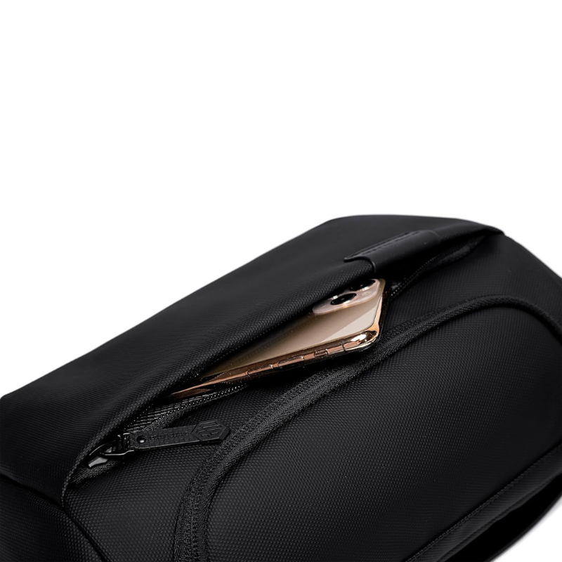 Arctic Hunter Crossbody Waist Belt Bag Anti-Theft Water Repellent Chest Bag for Men Women on Shopping Travel Office Hiking, Y00565 Black