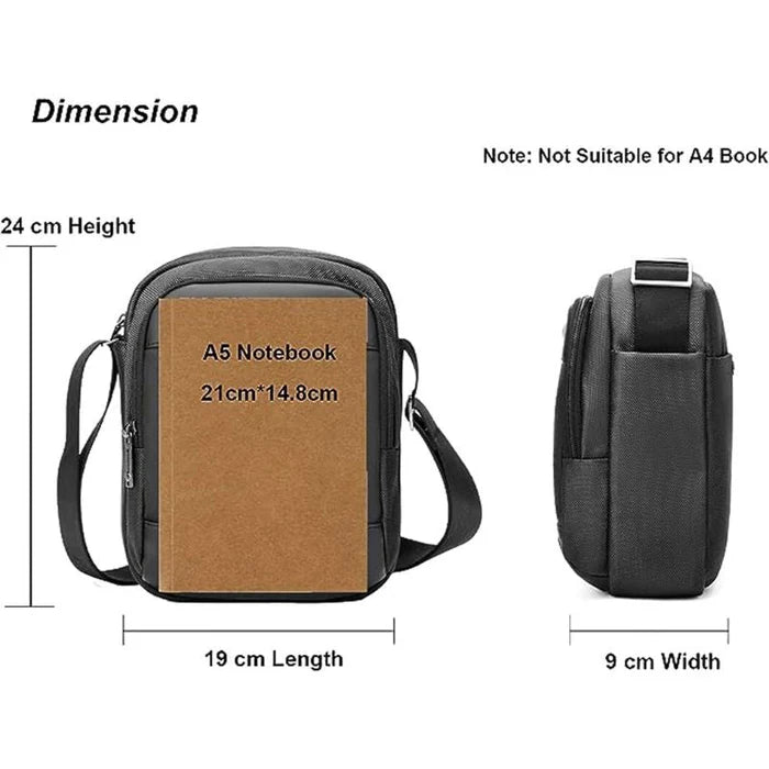 Arctic Hunter Premium Unisex Side Bag 11-inch Water Resistant Polyester Anti-Theft Sling Bag for Men and Women on Travel Business Office, K00527