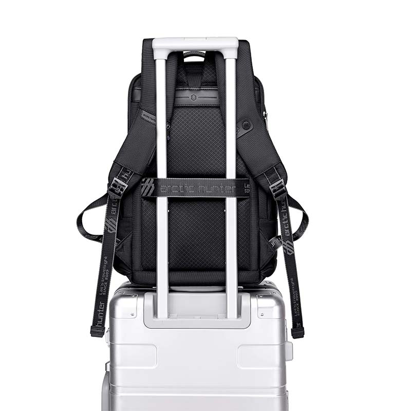 Arctic Hunter Premium Business Backpack 15.6 Inch Water Repellant Scratch Resistant with Multiple Pocket Travel Daypack, B00492 - Black