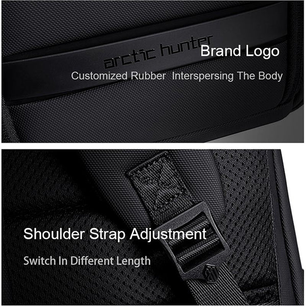 Arctic Hunter Computer Backpack Durable Water-Resistant TSA Friendly Opening Slim Travel Backpack for men and Women, B00559 Grey