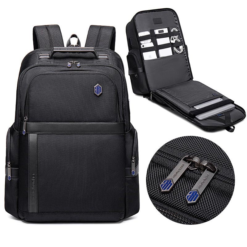 Arctic Hunter Stylish Anti-Theft Water-Repellant Laptop Backpack with Built-in USB and Earphone Ports, B00428 - Premium Travel and College Daypack