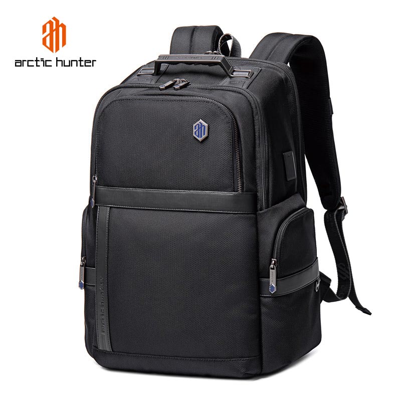 Arctic Hunter Stylish Anti-Theft Water-Repellant Laptop Backpack with Built-in USB and Earphone Ports, B00428 - Premium Travel and College Daypack