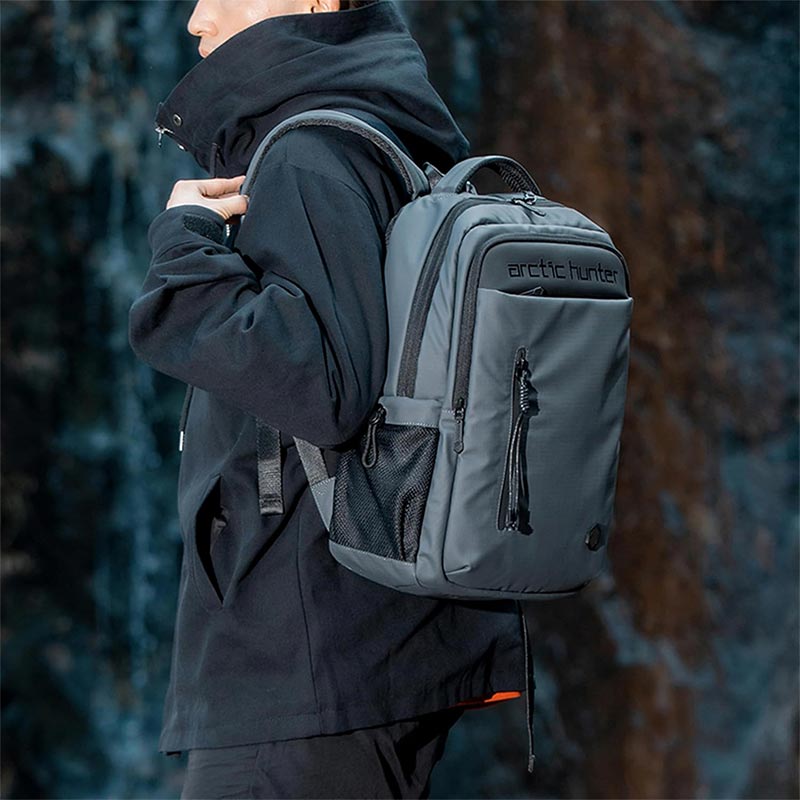 Arctic Hunter Travel Backpack for Men 21 L Durable Premium Water-resistant Shoulder Laptop Daypack for Office Business Travel College School, B00534