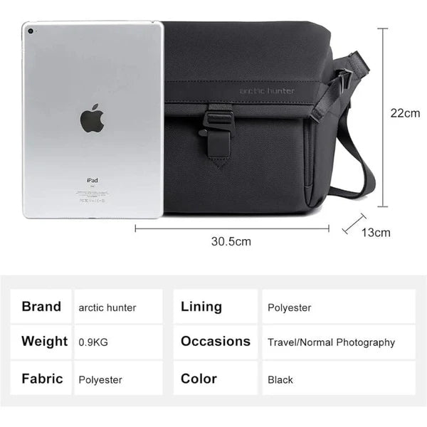 Arctic Hunter Unisex Camera Bag Water Resistant Compact Camera Shoulder Bag with Tripod Holder for DSLR/SLR/Mirrorless Cameras, K00576