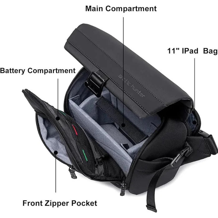 Arctic Hunter Unisex Camera Bag Water Resistant Compact Camera Shoulder Bag with Tripod Holder for DSLR/SLR/Mirrorless Cameras, K00576
