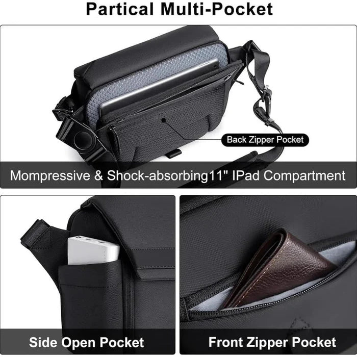 Arctic Hunter Unisex Camera Bag Water Resistant Compact Camera Shoulder Bag with Tripod Holder for DSLR/SLR/Mirrorless Cameras, K00576