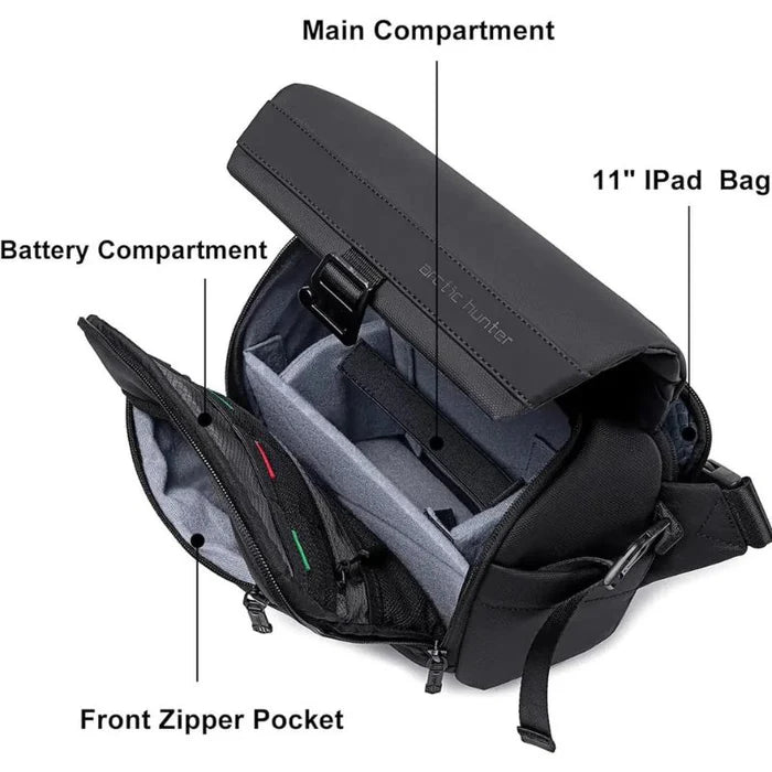 Arctic Hunter Unisex Camera Bag Water Resistant Compact Camera Shoulder Bag with Tripod Holder for DSLR/SLR/Mirrorless Cameras, K00576