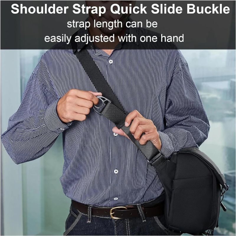 Arctic Hunter Premium Unisex Water-Resistant Sling Bag - Anti-Theft Crossbody Bag for Travel, Business, and Daily Use K00576 Black