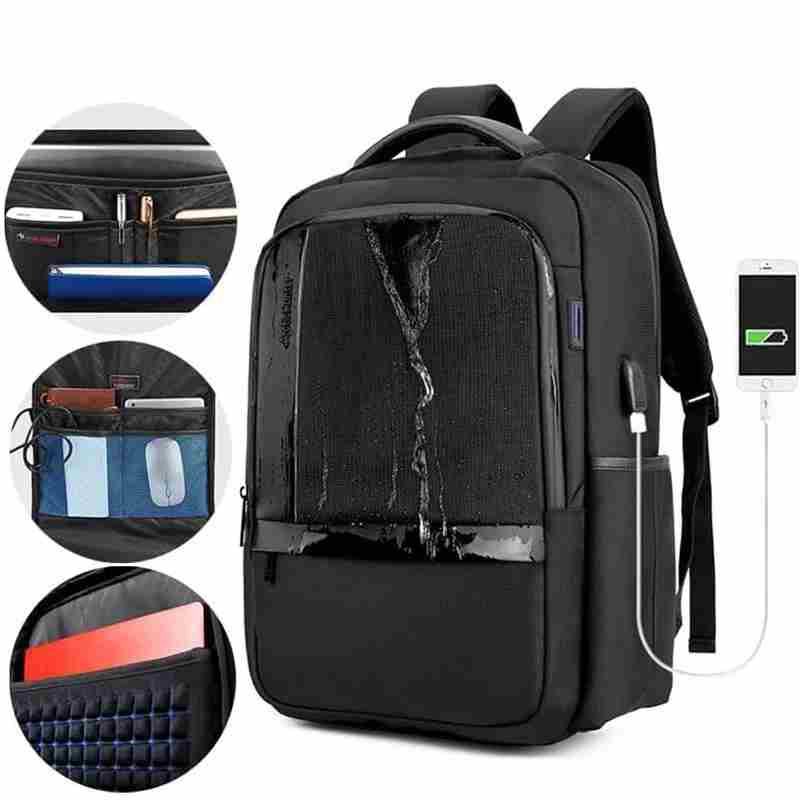 Arctic Hunter Casual Travel Backpack Water Resistant Unisex School College Bag with Built in USB Port and Laptop Compartment for Men and Women, B00120C