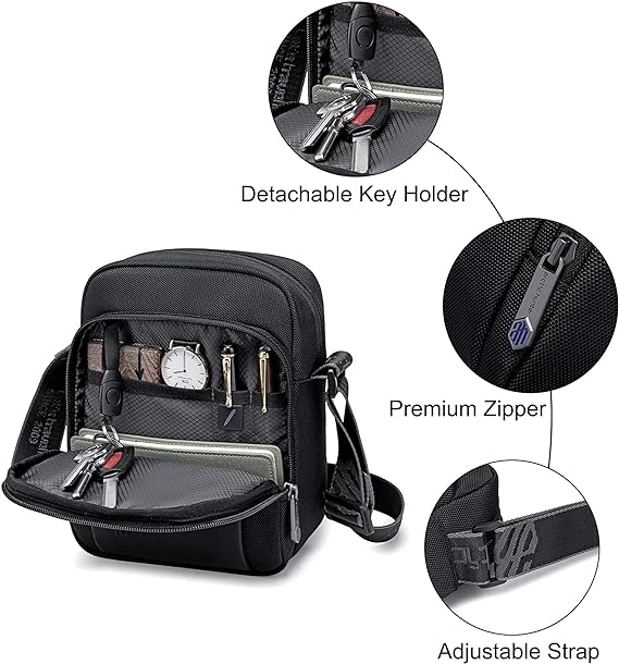 Arctic Hunter Premium Unisex Sling Bag Water Resistant Polyester Cross Body Bag with Anti-Theft Design for Travel Business Daily Casual, K00542
