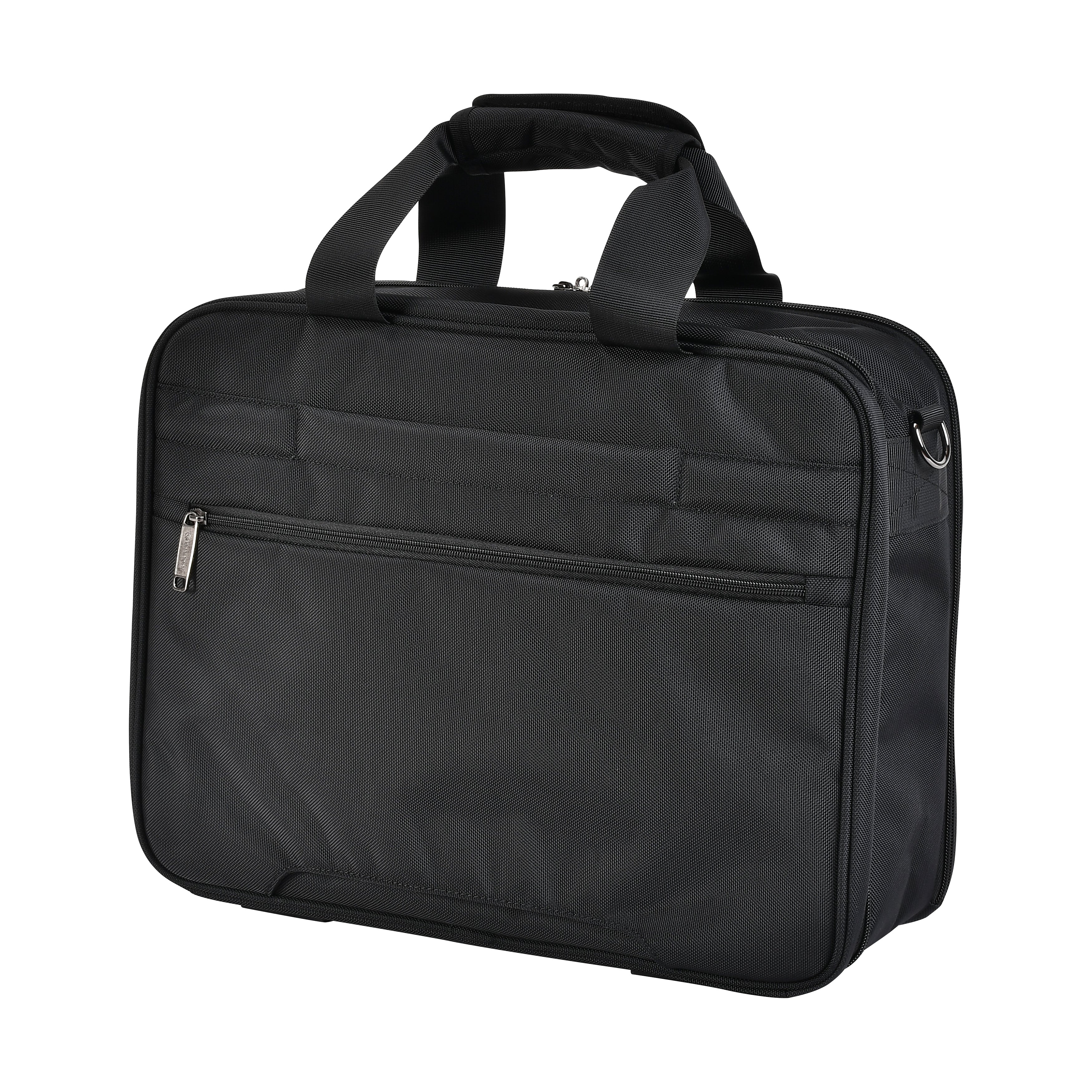 Eminent Premium Polyester Shoulder Laptop Bag 17 Inch Light Weight 180° Opening Business Laptop Briefcase for Men Women on Travel Business, S0790-17