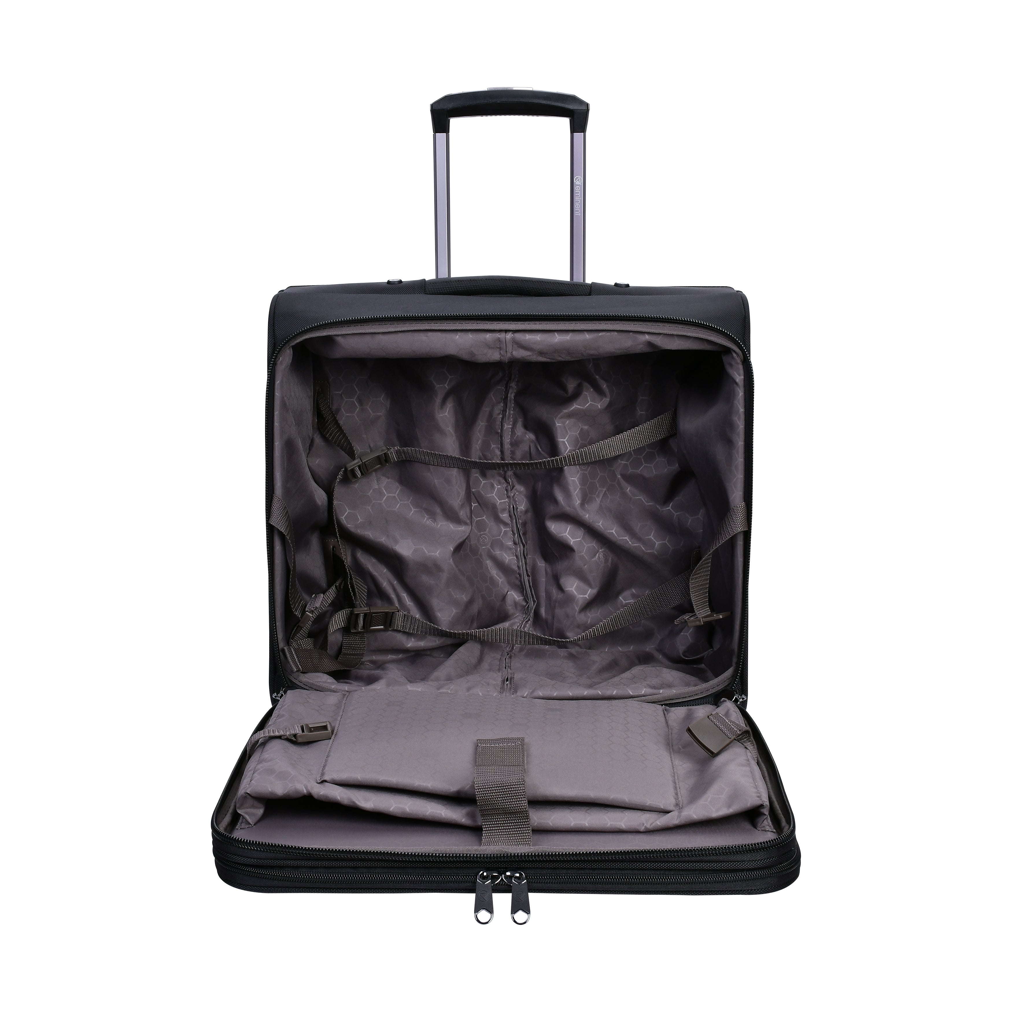 Eminent 17-inch 2 Wheeled Suitcase Premium Pilot case Trolley with Multi Compartments and RFID pockets, V324A-17