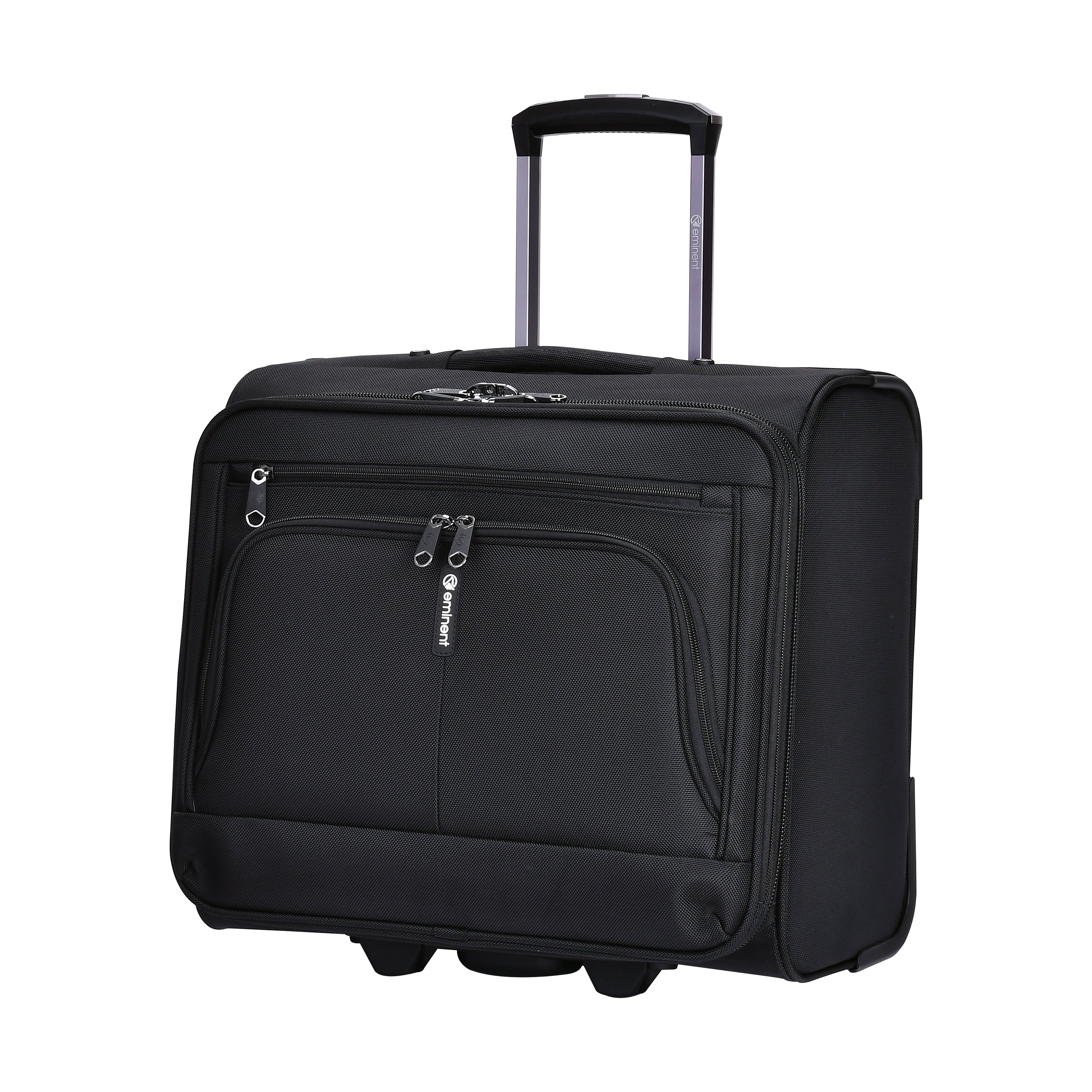 Eminent 17-inch 2 Wheeled Suitcase Premium Pilot case Trolley with Multi Compartments and RFID pockets, V324A-17