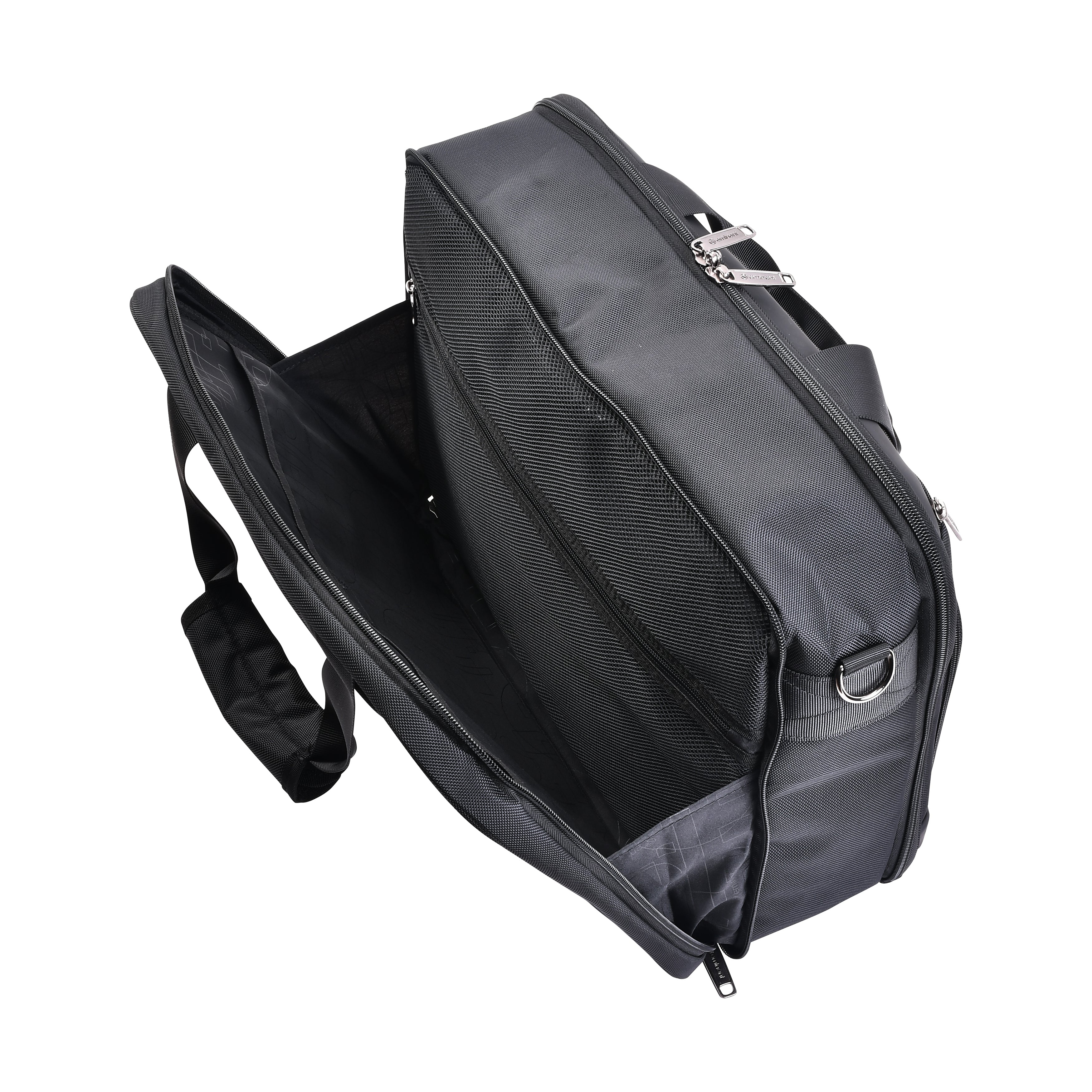 Eminent Premium 17inch Shoulder Laptop Bag Polyester Light Weight 180° Opening Business Laptop Case for Men Women on Travel Business, V368B-17