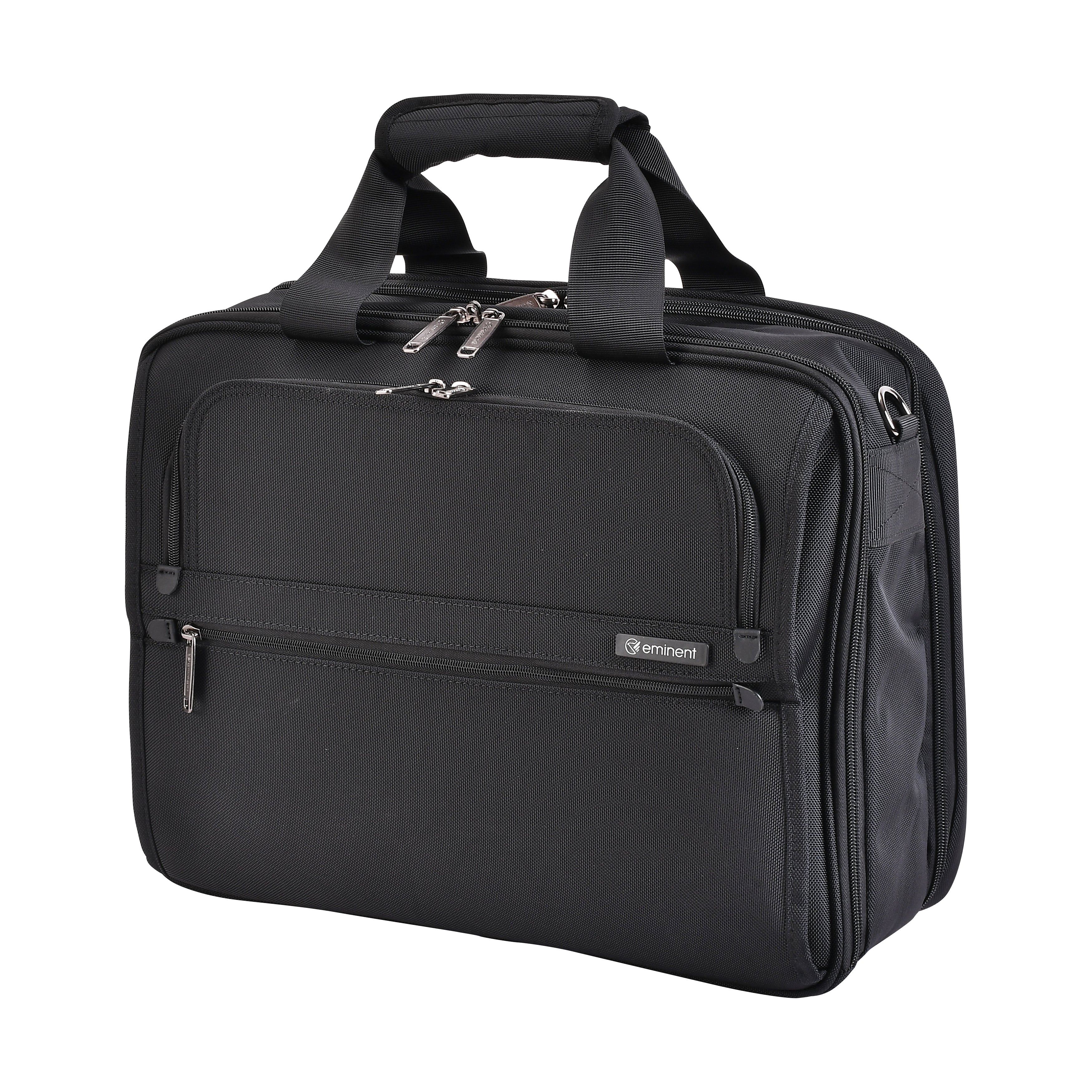 Eminent Premium Polyester Laptop Bag 17 Inch Light Weight 180° Opening Business Laptop Case for Men Women on Travel Business, V612-17