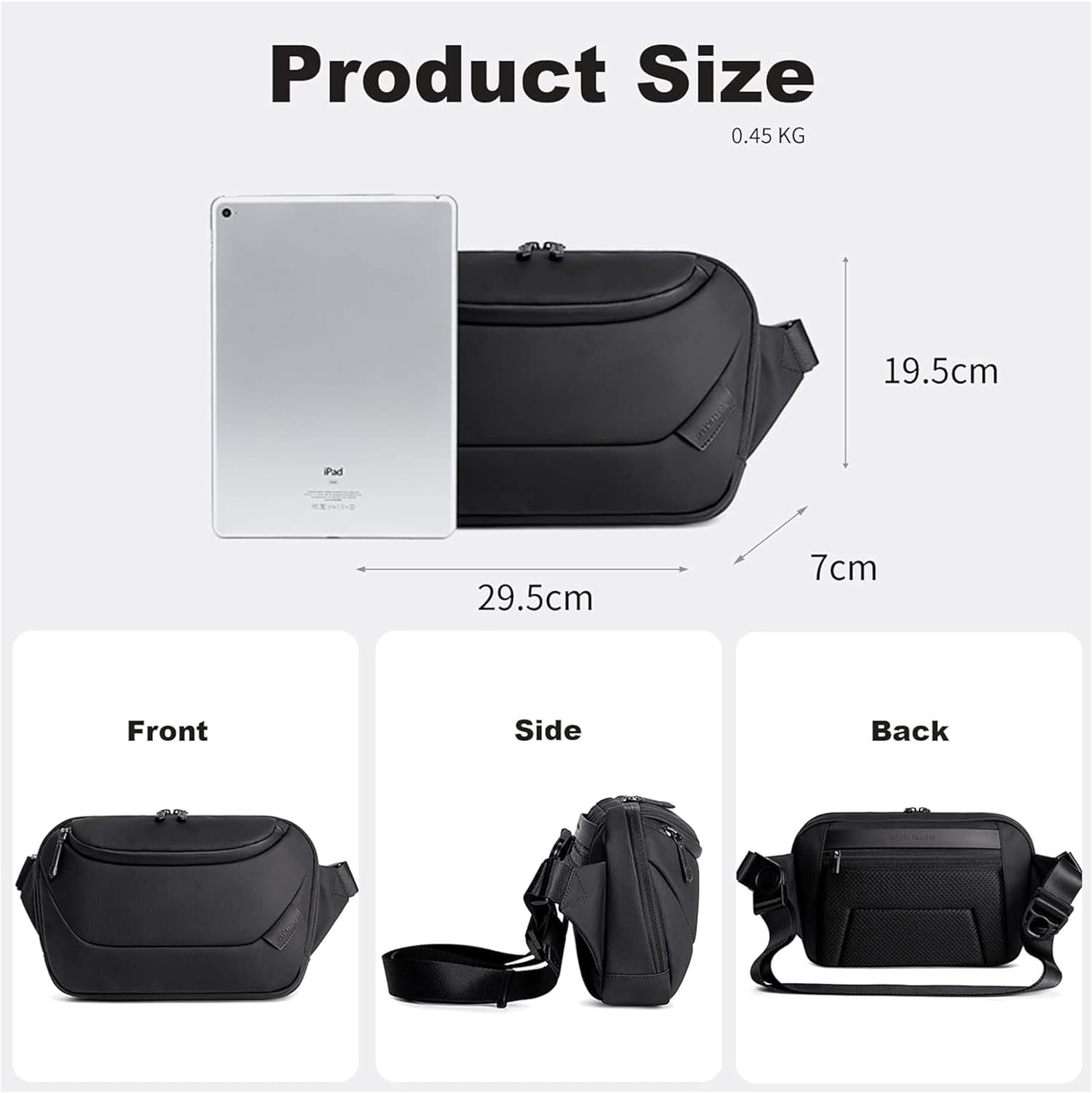 Arctic Hunter Stylish Crossbody Bag Anti-Theft Water Repellent Chest Bag for Men Women on Shopping Travel Office Hiking, Y00561
