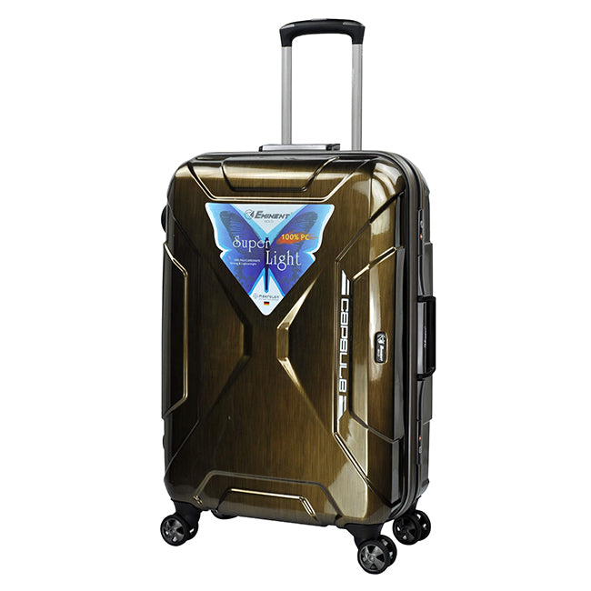 Eminent Checked Travel Luggage Bag 4-Twin 360° Wheel Trolley (E9F7-24)