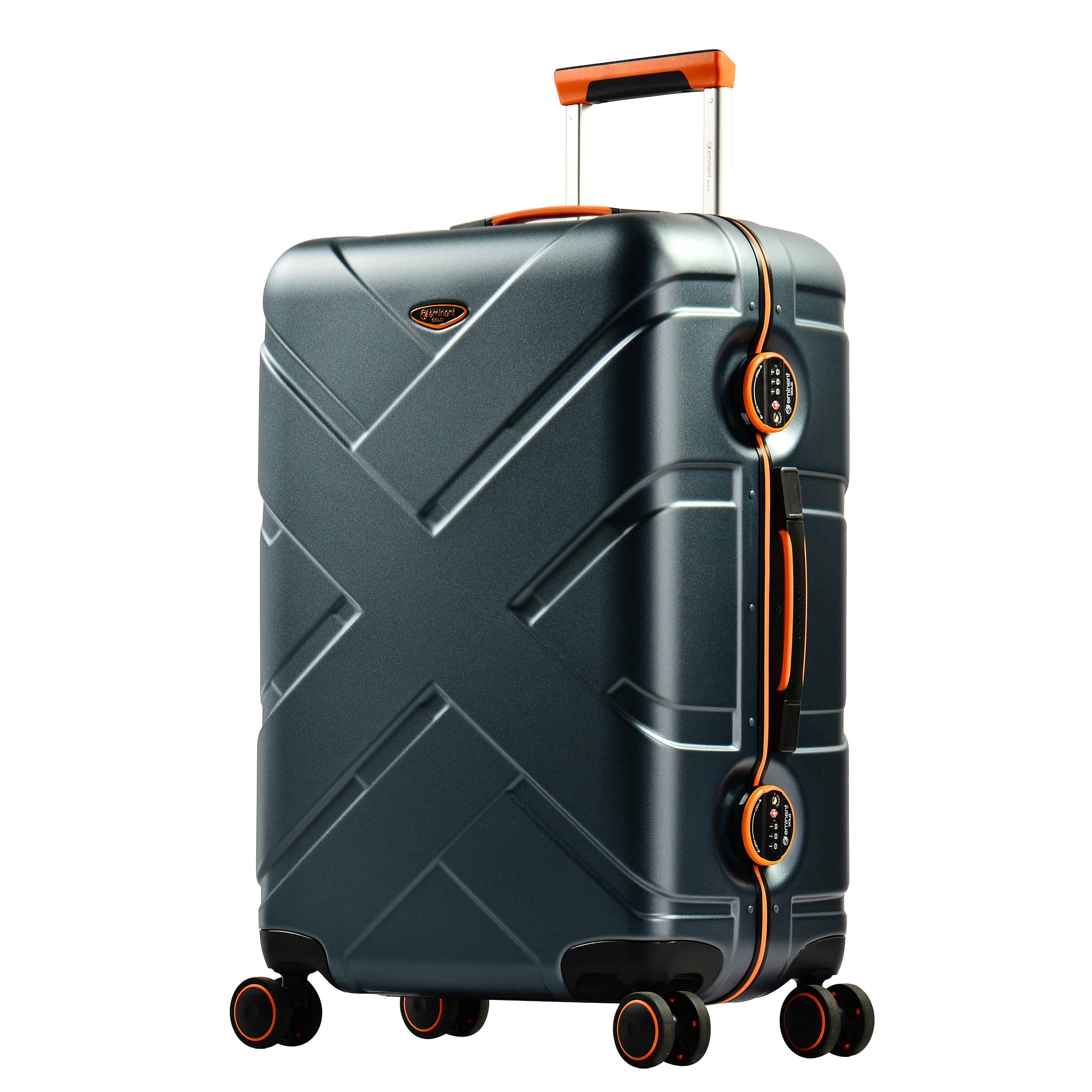 Eminent 24" PC Matt nile 4 twin wheels 20 kg luggage size trolley (E9PO-24) - buyluggageonline