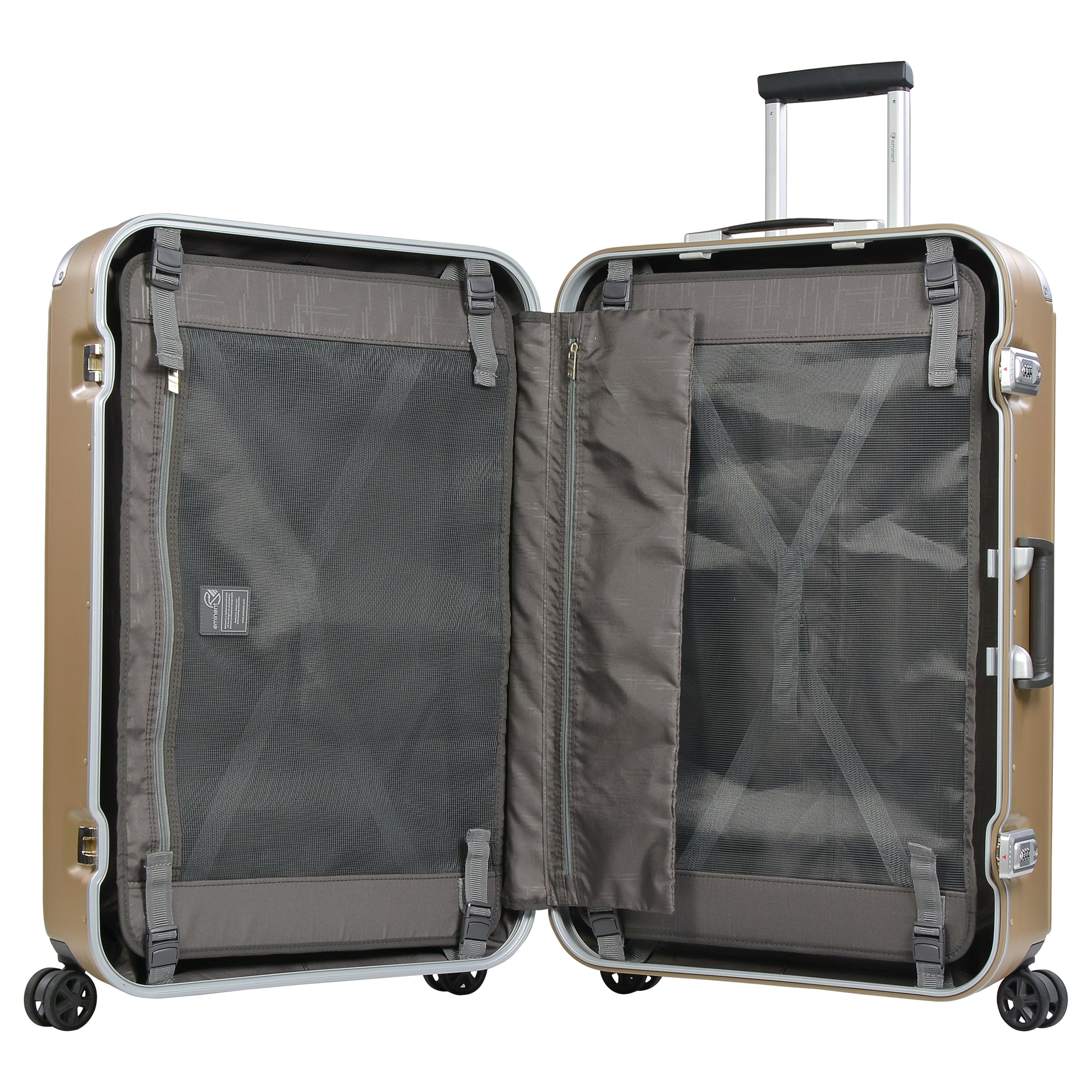 Eminent branded 28" PC Frame checked size  Light Weight Spinner Trolley bag (E9R5-28) - buyluggageonline