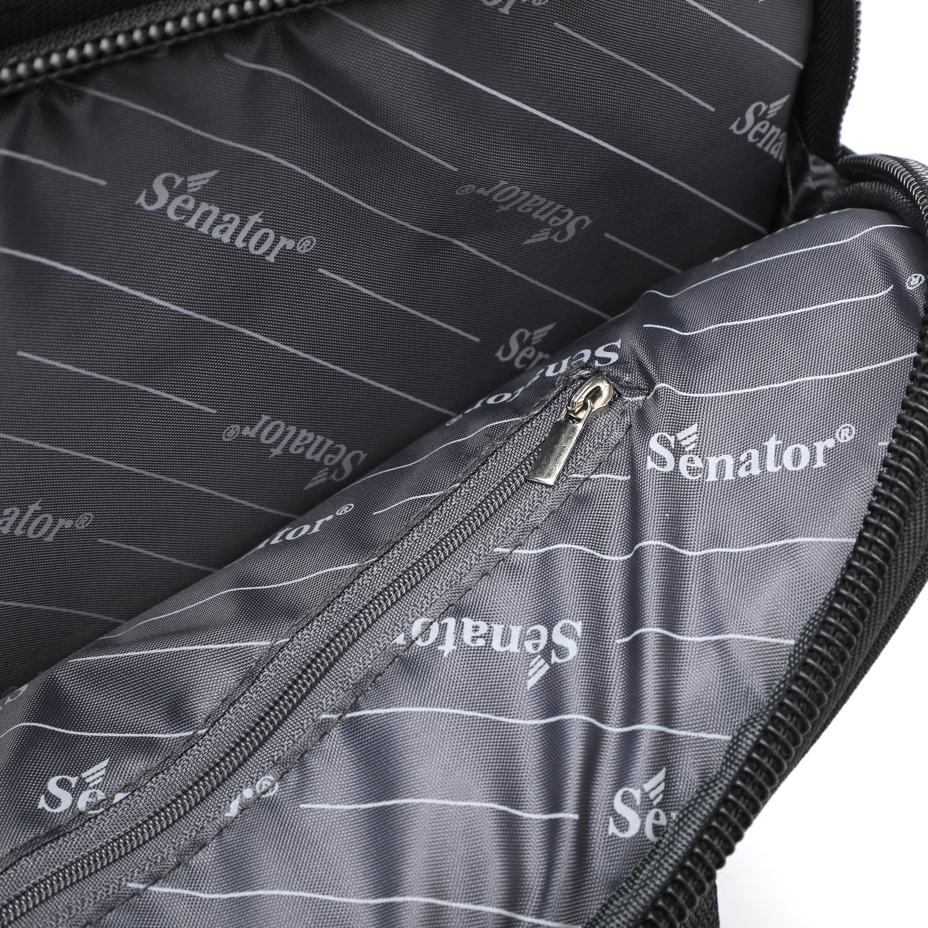 Senator 15.5 inch Nylon Shoulder Laptop Bag Light Weight Water Resistant with RFID pockets and Adjustable Shoulder Straps Business College School Students - KH8121