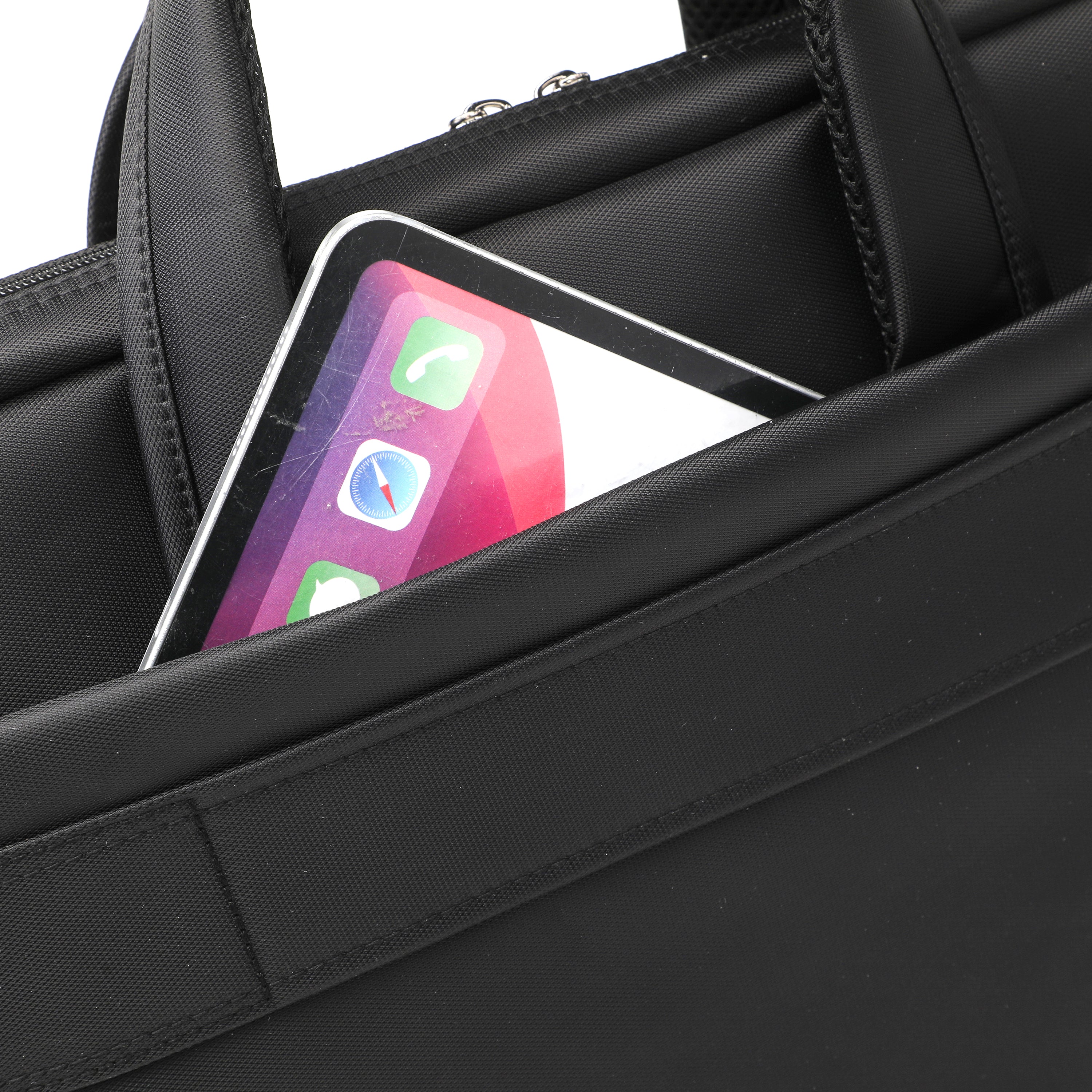 Senator 15 inch Nylon Shoulder Laptop Bag Light Weight Water Resistant with RFID pockets and Adjustable Shoulder Straps Business College School KH8115