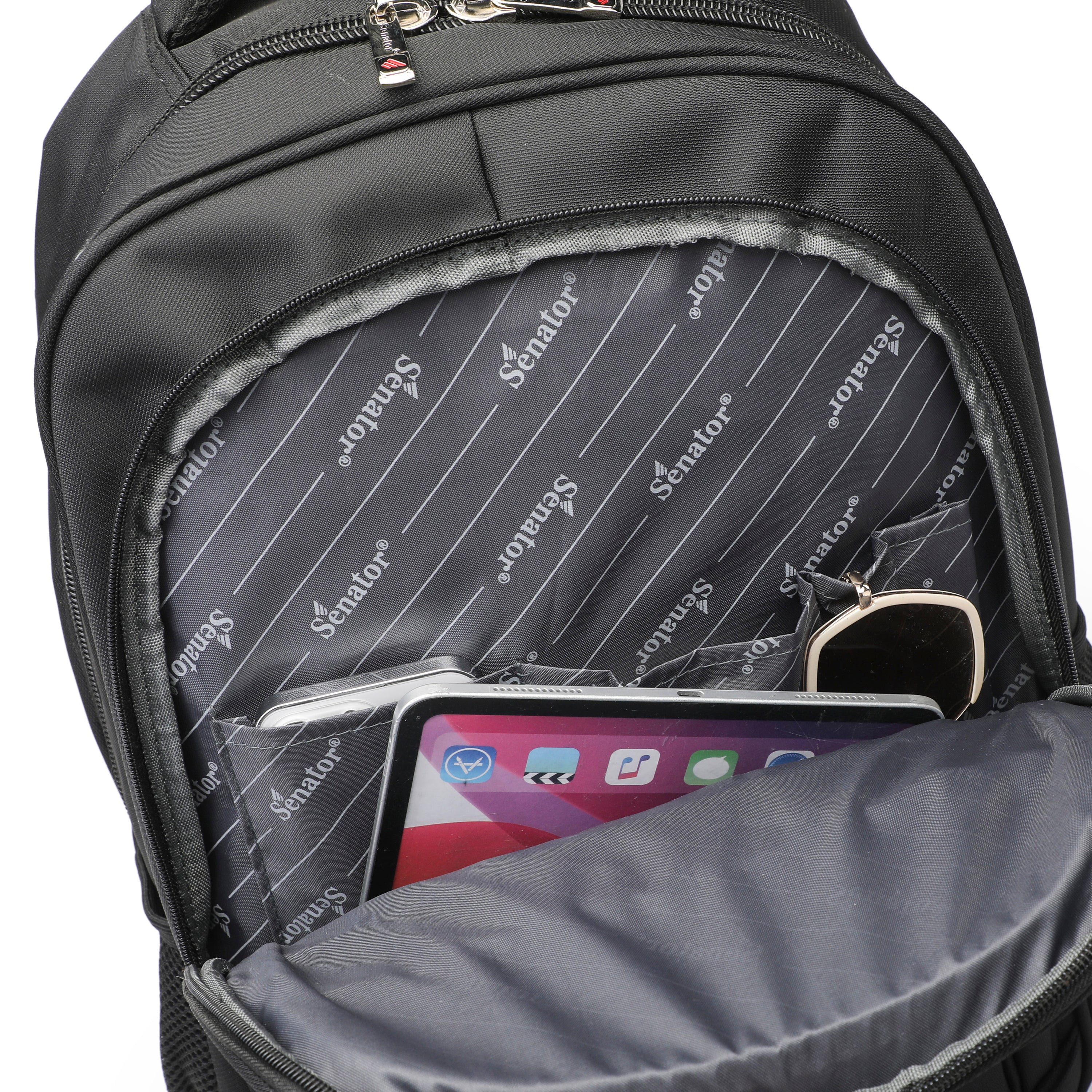 Senator Nylon Light Weight Unisex Backpack with Laptop Compartment, Water Resistant Casual Hiking Travel Bag for Business College School Students – KH8117-19”