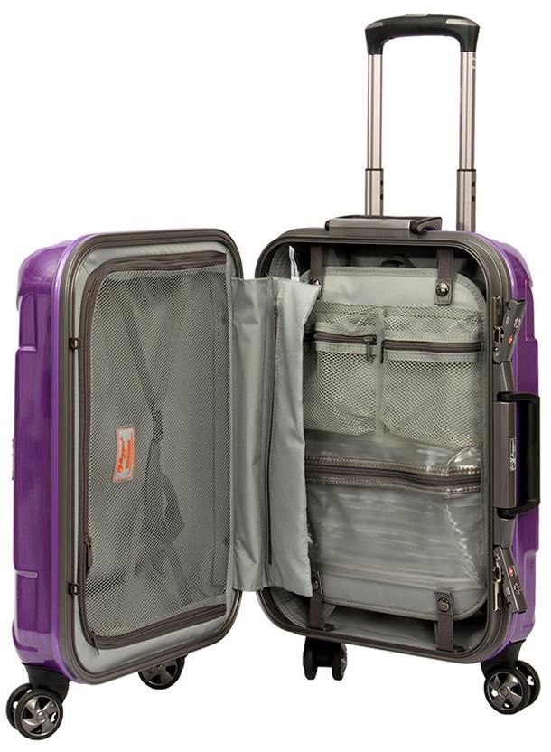 Eminent Checked Travel Luggage Bag 4-Twin 360° Wheel Trolley (E9F7-24)