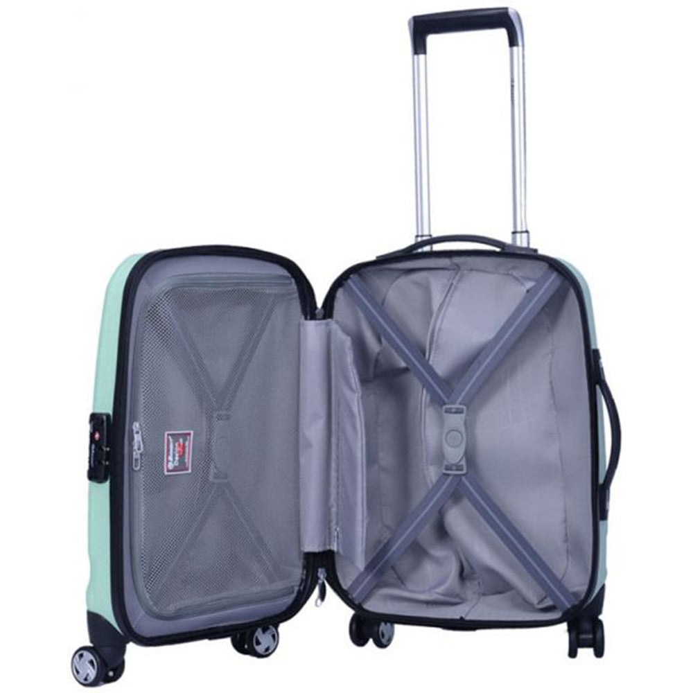 24 Inch Eminent checked luggage PC Emboss 732 Spinner Trolley bag (KF31-24) - buyluggageonline