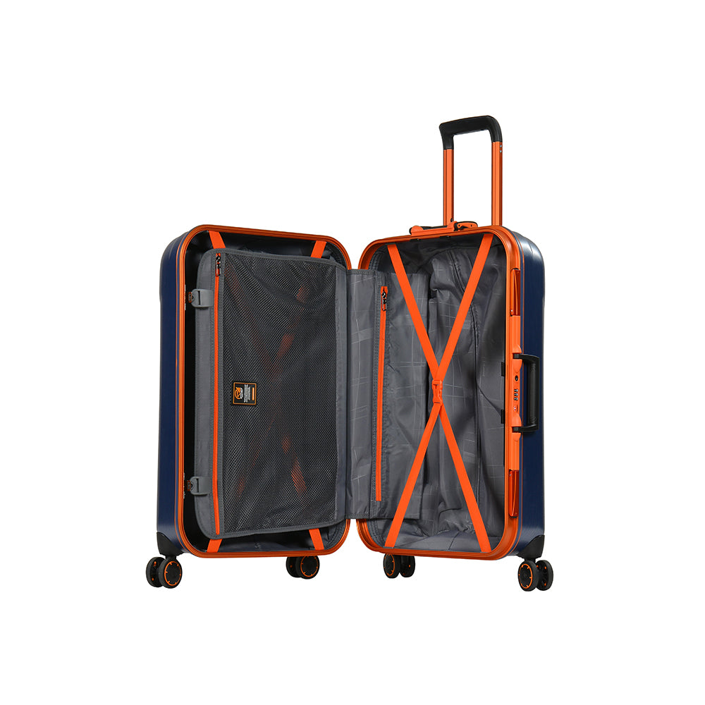 24" PC Matt twin flight luggage size trolley with 4 wheels by Eminent (E9H3-24) - buyluggageonline