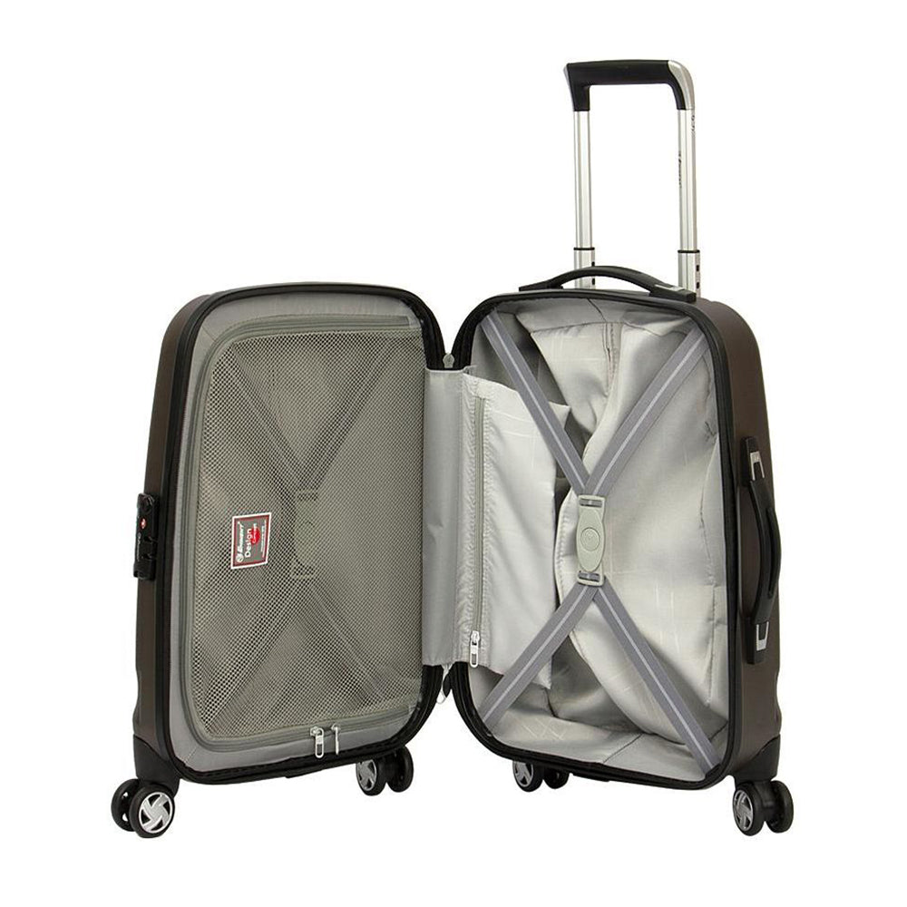 24 Inch Eminent checked luggage PC Emboss 732 Spinner Trolley bag (KF31-24) - buyluggageonline
