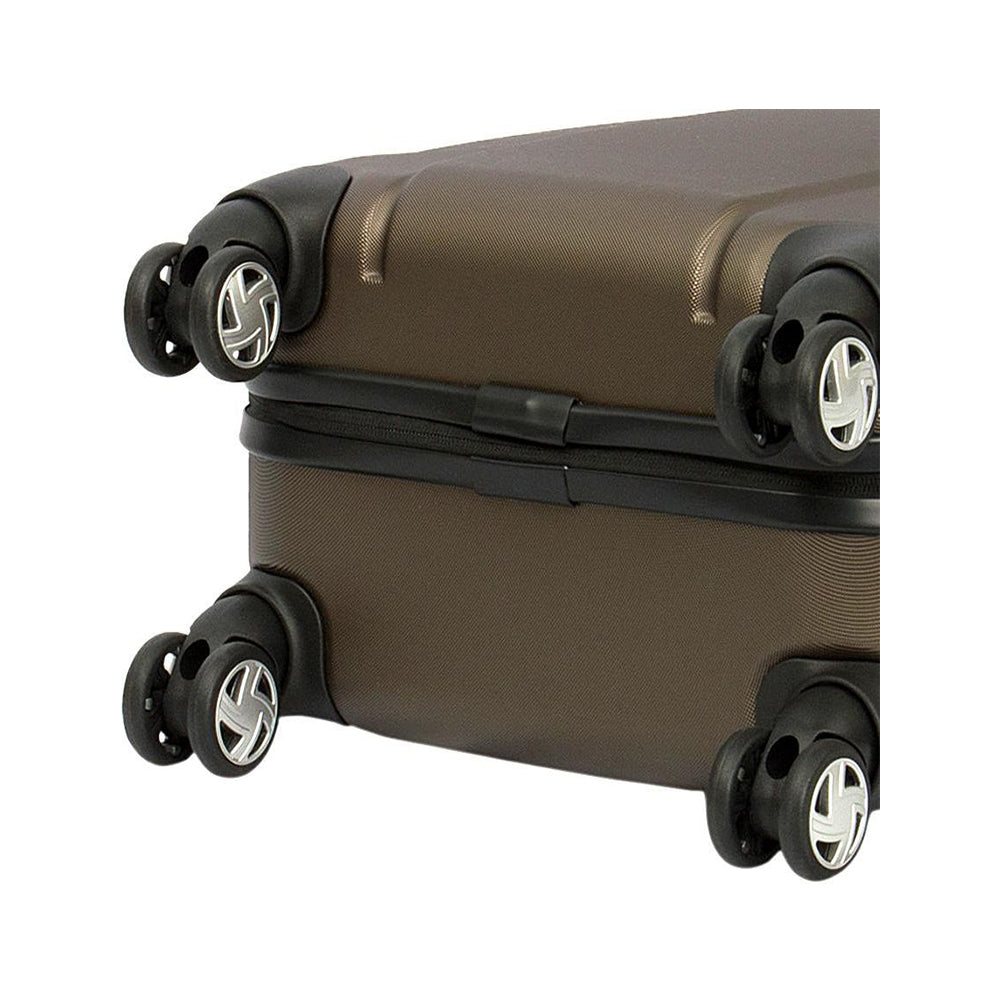 24 Inch Eminent checked luggage PC Emboss 732 Spinner Trolley bag (KF31-24) - buyluggageonline