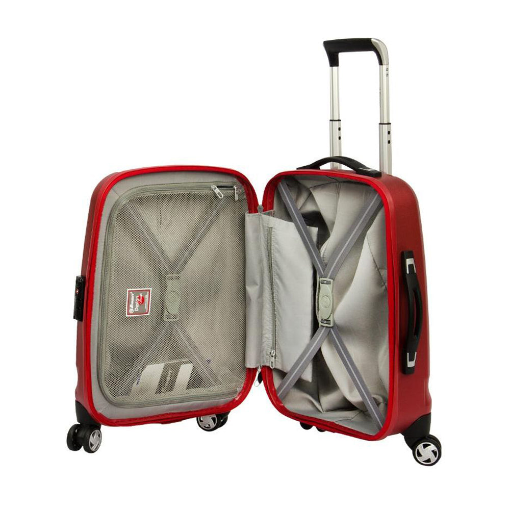 24 Inch Eminent checked luggage PC Emboss 732 Spinner Trolley bag (KF31-24) - buyluggageonline