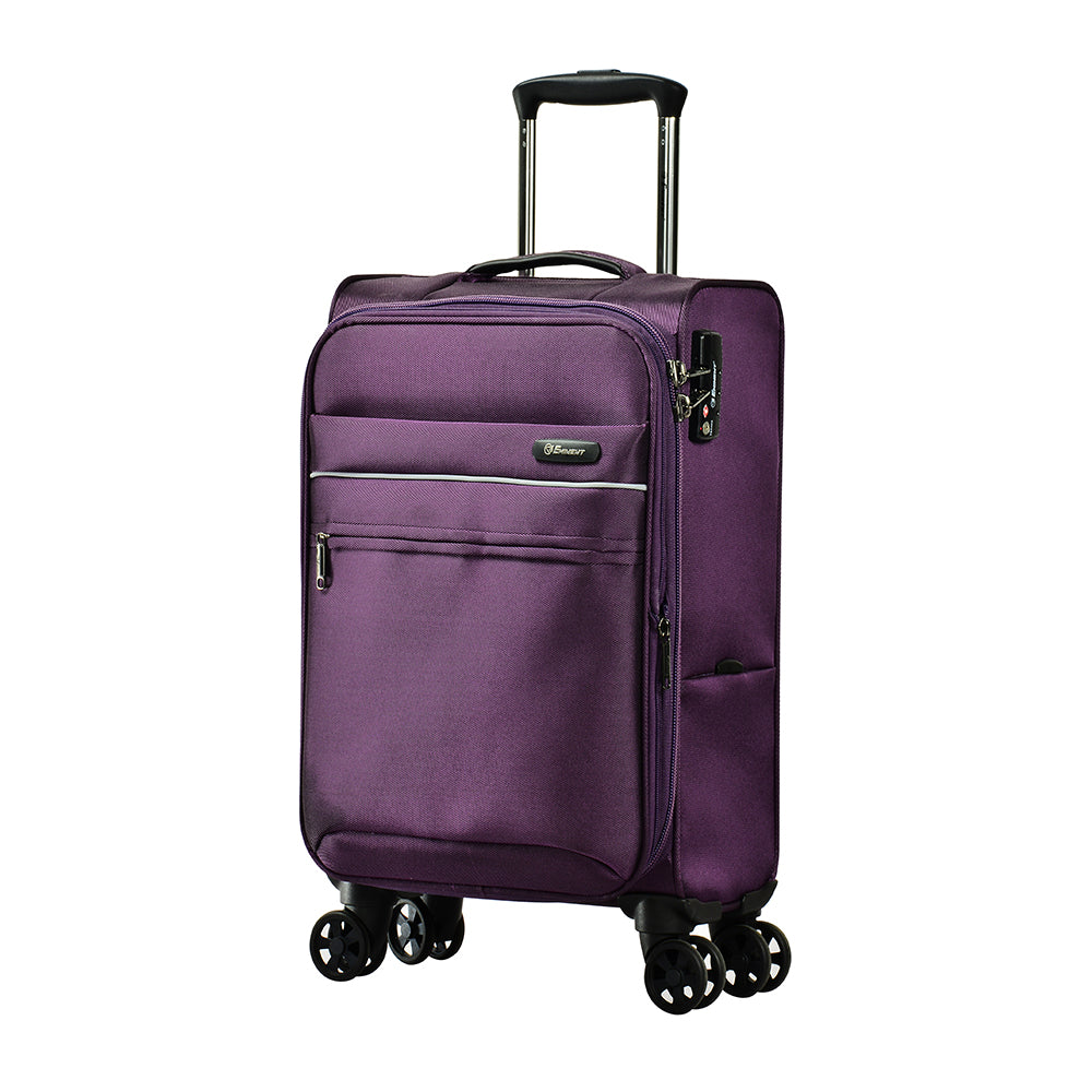 Eminent cabin luggage 20” Dionysus soft spinner twin carry-on trolley bag (V773-20) - buyluggageonline