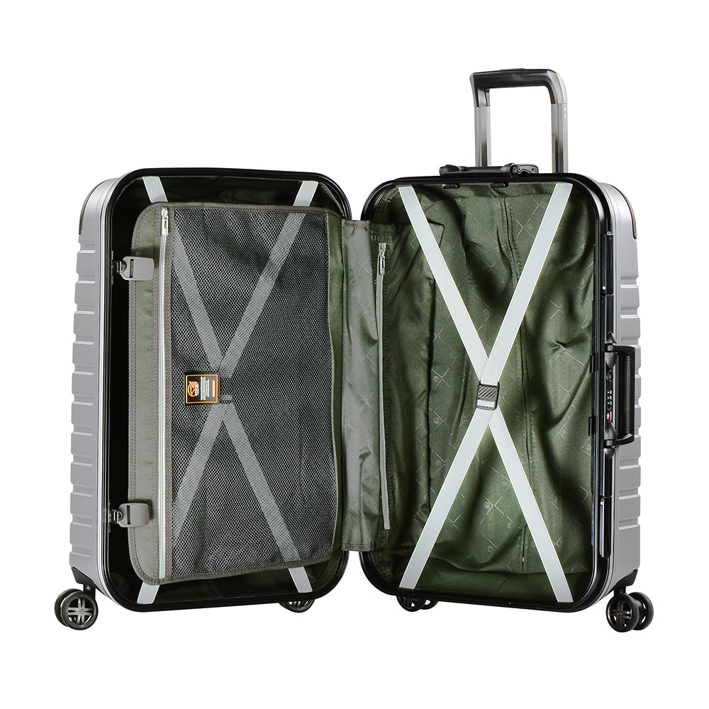 Eminent 24" Matt PC Twin four wheels checked baggage trolley (E9Q3M-24) - buyluggageonline