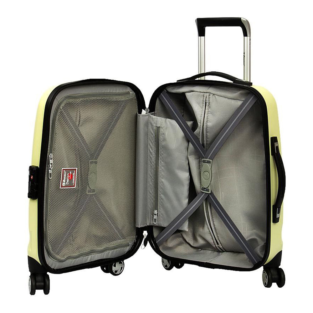 24 Inch Eminent checked luggage PC Emboss 732 Spinner Trolley bag (KF31-24) - buyluggageonline
